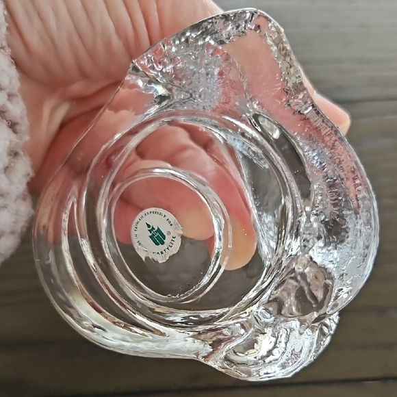 Vintage Clear Glass Cat Figurine - PartyLite - Picture 6 of 8